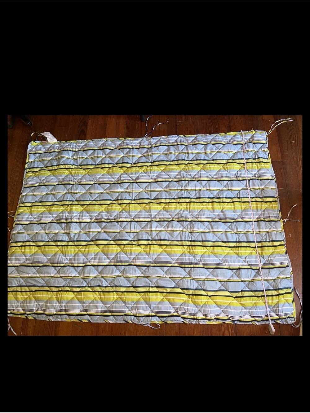 Stylish blue and yellow stripped hammock cover/mattress/pad/cushion 77x55